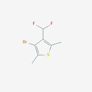 molecular formula C7H7BrF2S B2663111 3-Bromo-4-(difluoromethyl)-2,5-dimethylthiophene CAS No. 2248407-76-1