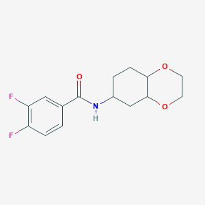 3,4-difluoro-N-(octahydrobenzo[b][1,4]dioxin-6-yl)benzamide