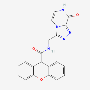 N-((8-hydroxy-[1,2,4]triazolo[4,3-a]pyrazin-3-yl)methyl)-9H-xanthene-9-carboxamide