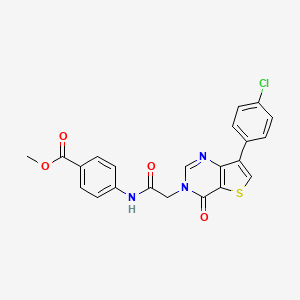 methyl 4-({[7-(4-chlorophenyl)-4-oxothieno[3,2-d]pyrimidin-3(4H)-yl]acetyl}amino)benzoate