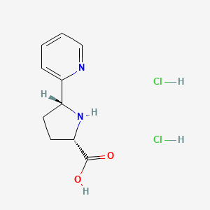 (2S,5R)-5-Pyridin-2-ylpyrrolidine-2-carboxylic acid;dihydrochloride