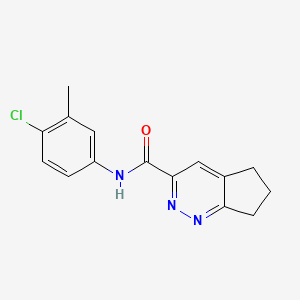 N-(4-chloro-3-methylphenyl)-5H,6H,7H-cyclopenta[c]pyridazine-3-carboxamide