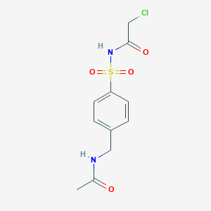 2-chloro-N-[4-(acetamidomethyl)benzenesulfonyl]acetamide
