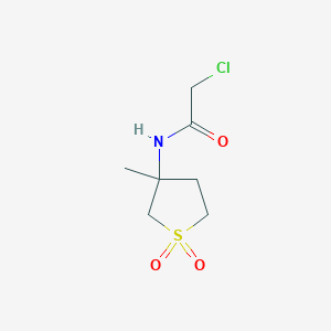 2-chloro-N-(3-methyl-1,1-dioxo-1lambda6-thiolan-3-yl)acetamide