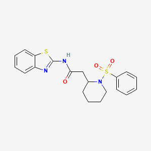 N-(benzo[d]thiazol-2-yl)-2-(1-(phenylsulfonyl)piperidin-2-yl)acetamide