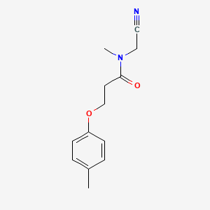 molecular formula C13H16N2O2 B2663173 N-(cyanomethyl)-N-methyl-3-(4-methylphenoxy)propanamide CAS No. 1333668-32-8