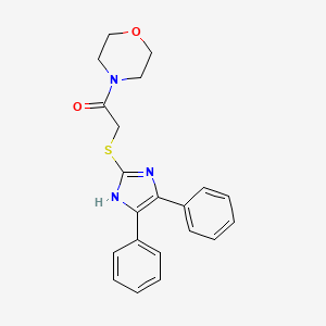 2-((4,5-diphenyl-1H-imidazol-2-yl)thio)-1-morpholinoethanone