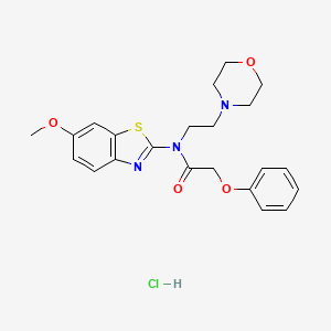 N-(6-methoxybenzo[d]thiazol-2-yl)-N-(2-morpholinoethyl)-2-phenoxyacetamide hydrochloride
