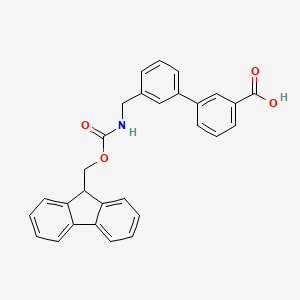 molecular formula C29H23NO4 B2663186 3-[3-[(9H-芴-9-基甲氧羰基)氨基]甲基]苯甲酸 CAS No. 173911-24-5