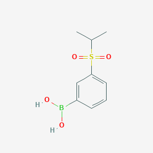 molecular formula C9H13BO4S B2663194 3-(Isopropanesulfonyl)phenylboronic acid CAS No. 1318768-42-1