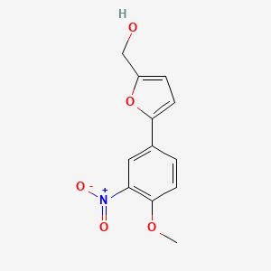 molecular formula C12H11NO5 B2663195 [5-(4-Methoxy-3-nitrophenyl)furan-2-yl]methanol CAS No. 701219-05-8