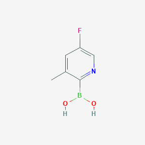 molecular formula C6H7BFNO2 B2663198 5-氟-3-甲基吡啶-2-硼酸 CAS No. 2377606-62-5