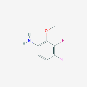 molecular formula C7H7FINO B2663226 3-Fluoro-4-iodo-2-methoxyaniline CAS No. 2092595-35-0