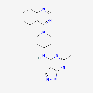 N-{1,6-dimethyl-1H-pyrazolo[3,4-d]pyrimidin-4-yl}-1-(5,6,7,8-tetrahydroquinazolin-4-yl)piperidin-4-amine