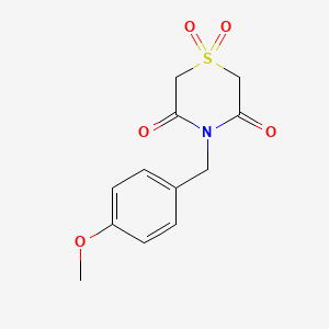 4-(4-Methoxybenzyl)-1lambda~6~,4-thiazinane-1,1,3,5-tetraone