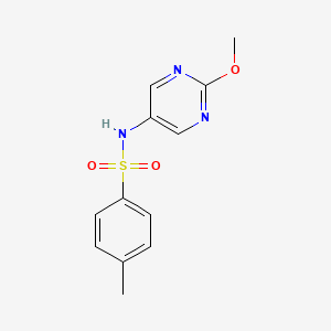 molecular formula C12H13N3O3S B2663270 N-(2-methoxypyrimidin-5-yl)-4-methylbenzenesulfonamide CAS No. 1795431-06-9