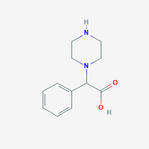 2-Phenyl-2-(piperazin-1-yl)acetic acid