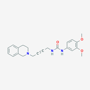 1-(4-(3,4-dihydroisoquinolin-2(1H)-yl)but-2-yn-1-yl)-3-(3,4-dimethoxyphenyl)urea