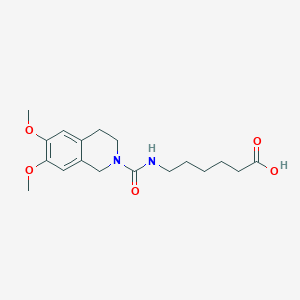 6-{[(6,7-dimethoxy-3,4-dihydroisoquinolin-2(1H)-yl)carbonyl]amino}hexanoic acid