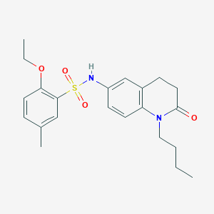 molecular formula C22H28N2O4S B2663332 N-(1-butyl-2-oxo-1,2,3,4-tetrahydroquinolin-6-yl)-2-ethoxy-5-methylbenzenesulfonamide CAS No. 946372-83-4