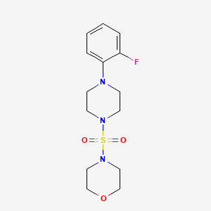 4-[4-(2-Fluorophenyl)piperazin-1-yl]sulfonylmorpholine