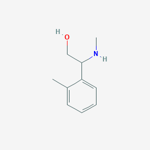 molecular formula C10H15NO B2663342 2-(Methylamino)-2-(2-methylphenyl)ethan-1-ol CAS No. 1182426-86-3