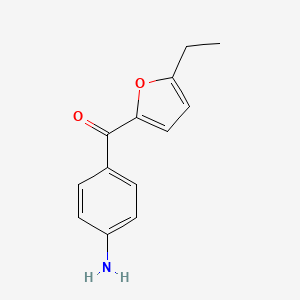 molecular formula C13H13NO2 B2663369 4-(5-Ethylfuran-2-carbonyl)aniline CAS No. 1343032-79-0