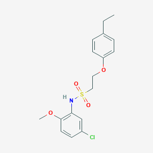 molecular formula C17H20ClNO4S B2663391 N-(5-chloro-2-methoxyphenyl)-2-(4-ethylphenoxy)ethanesulfonamide CAS No. 1351658-63-3