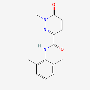 molecular formula C14H15N3O2 B2663436 N-(2,6-dimethylphenyl)-1-methyl-6-oxo-1,6-dihydropyridazine-3-carboxamide CAS No. 1040661-50-4