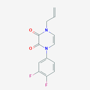 molecular formula C13H10F2N2O2 B2663456 1-allyl-4-(3,4-difluorophenyl)pyrazine-2,3(1H,4H)-dione CAS No. 1219901-89-9