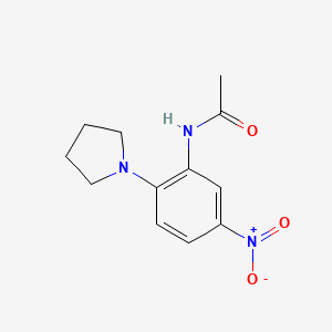 molecular formula C12H15N3O3 B2663468 N-(5-nitro-2-pyrrolidin-1-ylphenyl)acetamide CAS No. 5367-39-5