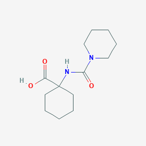 molecular formula C13H22N2O3 B2663483 1-[(Piperidin-1-ylcarbonyl)amino]cyclohexanecarboxylic acid CAS No. 944281-04-3