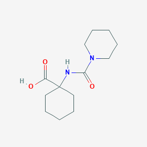 molecular formula C13H22N2O3 B2663483 1-[(哌啶-1-基甲酰)氨基]环己烷甲酸 CAS No. 944281-04-3