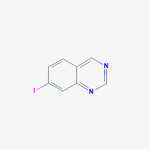 molecular formula C8H5IN2 B2663516 7-碘喹唑啉 CAS No. 1425310-59-3