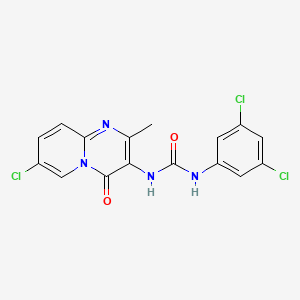 B2663524 1-(7-chloro-2-methyl-4-oxo-4H-pyrido[1,2-a]pyrimidin-3-yl)-3-(3,5-dichlorophenyl)urea CAS No. 1070960-41-6