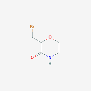 B2663527 2-(Bromomethyl)morpholin-3-one CAS No. 2138232-60-5