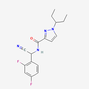 N-[cyano(2,4-difluorophenyl)methyl]-1-(pentan-3-yl)-1H-pyrazole-3-carboxamide