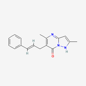 2,5-dimethyl-6-[(E)-3-phenyl-2-propenyl]pyrazolo[1,5-a]pyrimidin-7-ol