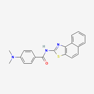 molecular formula C20H17N3OS B2663588 4-(dimethylamino)-N-(naphtho[1,2-d]thiazol-2-yl)benzamide CAS No. 361168-04-9