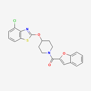 Benzofuran-2-yl(4-((4-chlorobenzo[d]thiazol-2-yl)oxy)piperidin-1-yl)methanone