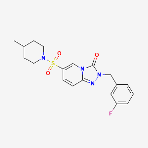 2-(3-fluorobenzyl)-6-[(4-methylpiperidin-1-yl)sulfonyl][1,2,4]triazolo[4,3-a]pyridin-3(2H)-one