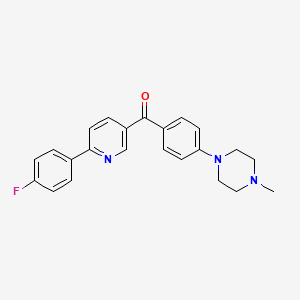 [6-(4-Fluorophenyl)-3-pyridinyl][4-(4-methylpiperazino)phenyl]methanone