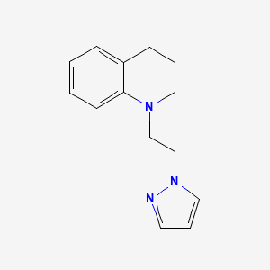 1-(2-Pyrazol-1-ylethyl)-3,4-dihydro-2H-quinoline
