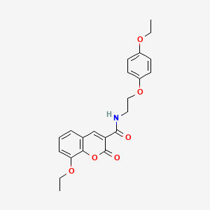 8-ethoxy-N-(2-(4-ethoxyphenoxy)ethyl)-2-oxo-2H-chromene-3-carboxamide