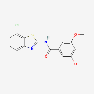 N-(7-chloro-4-methyl-1,3-benzothiazol-2-yl)-3,5-dimethoxybenzamide