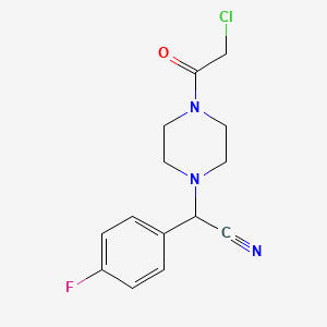 [4-(Chloroacetyl)piperazin-1-yl](4-fluorophenyl)acetonitrile