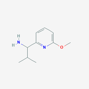 molecular formula C10H16N2O B2663656 1-(6-Methoxypyridin-2-yl)-2-methylpropan-1-amine CAS No. 1270546-99-0