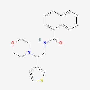 N-(2-morpholino-2-(thiophen-3-yl)ethyl)-1-naphthamide