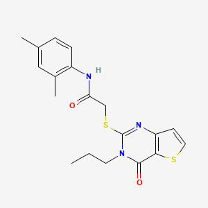 N-(2,4-dimethylphenyl)-2-({4-oxo-3-propyl-3H,4H-thieno[3,2-d]pyrimidin-2-yl}sulfanyl)acetamide