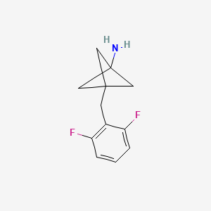 3-[(2,6-Difluorophenyl)methyl]bicyclo[1.1.1]pentan-1-amine